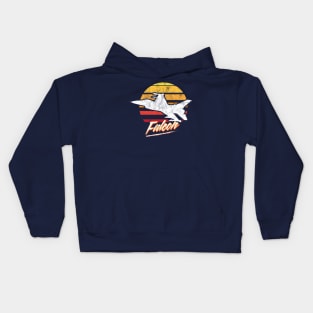 Retro F-16 Falcon Kids Hoodie